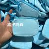 Porta-moedas Quadrado de Cor Sólida Cor de Doce Mochila Pequena Estofada Mochila Escolar Bolsa para Fones de Ouvido Mochila Casual Fofa Bolsas de Moeda