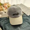 Nova Boné de Baseball Casual Estilo Coreano com Padrão de Letras, Tecido Macio, Retalhos, para Mulheres, Protetor Solar para Passeios na Primavera e Verão, Boné de Baseball Tendência
