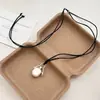 Collar Colgante Largo Versátil Estilo Minimalista Ins del Mismo Estilo que una Bloguera Coreana con una Botella de Perfume que se Mueve para Mujer