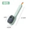 Cepillo para Zapatos Rellenable de Líquido, Cepillo Multifuncional para Limpieza de Zapatos, Presionar para Dispensar Líquido, Cerdas Suaves Que No Dañan los Zapatos, Gadget de Cepillo para Limpieza de Ropa del Hogar