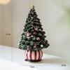 Resina Papá Noel Caballo Mecedor Casa Adornos de Escritorio Adornos de Ambiente Festivo para el Hogar Regalos de Navidad
