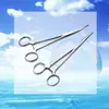 Suministro directo de fábrica pinzas hemostáticas de acero inoxidable portaagujas recto acodado pinzas de esponja pinzas de ventosa extractor de pelo
