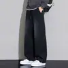 Pantalones Vaqueros Gruesos de Invierno con Forro de Polar para Hombre, Pantalones Casuales de Mezclilla Cálidos Nuevos, Pantalones Largos de Pierna Ancha Estilo Americano para Hombre