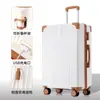 ¡Wow Maleta Personalizada para Estudiantes Mujeres, Trolley de Ángulo Recto Retro Resistente a Rayones Caja con Contraseña, Maleta de Cabina con Marco de Aluminio