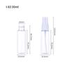 Frasco Atomizador de 30ml 50ml Niebla Fina Plástico PET Frasco de Perfume Maquillaje Viaje Alcohol Frasco Atomizador Pequeño