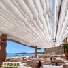 Cortinas Colgantes Coloridas de Moda para Danza con el Viento para Hoteles, Restaurantes, Casas de Huéspedes, Lugares Pintorescos, Pasillos, Celebraciones de Bodas, Cortinas de Tela para Decoración de Sombrilla