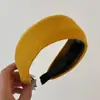 Faixa de Cabeça de Lã Tricotada de Cor Sólida para Outono e Inverno para Mulheres, Grampo de Cabelo Antiderrapante de Alta Qualidade com Dentes, Faixa de Cabeça Alta para Crânio