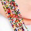 Cuentas Planas de Cristal de Vidrio de 1 mm al por Mayor Accesorios para Joyería DIY Ropa Bolsas Accesorios para el Cabello Cuentas Espaciadoras Cuentas Sueltas de Vidrio