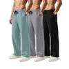 Pantalones casuales de pierna recta para hombre, de color liso y multicolor, versátiles, sencillos, modernos y a la moda, para verano, de Amazon transfronterizo