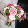 Set de Regalo Caja Transfronteriza de Rosas de Espuma Pe, Flores Artificiales con Tallos y Hojas, 50 Piezas, Flores para Decoración de Bodas, Regalo del Día de San Valentín