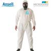 Ropa protectora micro macroga MG2000 con capucha transpirable para trabajo, pintura en aerosol, a prueba de polvo, química ligera, ropa de protección química