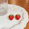 Pendientes Transfronterizos Ketong Lindos Pendientes de Frutas Cereza Fresa Diseño de Nicho Frescos de Verano Accesorios