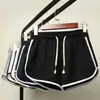 Calça de Três Partes Masculina Verão Fina Secagem Rápida Shorts Praia Cor Sólida Calça de Três Partes Tendência para Casal Calça de Corrida Maratona