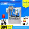 Os fabricantes automáticos de máquinas de travamento de tampas de alumínio para bebidas alcoólicas personalizaram a máquina de selagem de 4 cabeças de garrafa de vidro máquina automática de travamento de tampas de alumínio