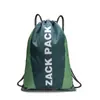 Zackpack Esportivo Impermeável Pano Oxford Cordão Bolsa com Logotipo Impresso Mochila Nylon Outdoor Bolso com Cordão Mochila
