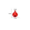Accesorios de 14 mm de Colores en Forma de Campanilla Pequeña Piezas para Joyería DIY Llavero Campana para Mascotas Adorno Navideño