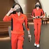 Conjunto de Ropa Deportiva de Moda para Mujer Primavera/Otoño 2026 Estilo Coreano Aspecto Adelgazante Sudadera con Cuello Alto y Pantalones de Pierna Ancha Conjunto de Dos Piezas para Exportación