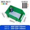 Caja de piezas en ángulo antiestática engrosada, caja de almacenamiento de estante modular, caja para materiales de tornillos de ferretería
