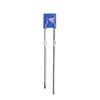 1*3*4 Diodo Emisor de Luz Azul Cabello Azul Brillante Piernas Cortas LED 134 Luz Azul Piernas Largas LED Cuadrado Enchufe en Lámpara Perlas