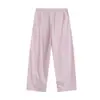Ropa de Mujer Transfronteriza 2026 Moda Estilo Europeo y Americano Versátil Casual Simple Cintura Elástica Pantalones Rectos Sueltos para Mujer F526055