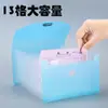 Carpeta de Acordeón A6 Color Caramelo 13 Compartimentos Gran Capacidad Portadocumentos Carpeta de Almacenamiento Multicapa Bolsa para Almacenamiento de Facturas Mayoreo