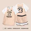 25 Uniformes Nuevos de Baloncesto para Niñas, Trajes Falsos de Dos Piezas de Manga Corta, Uniformes de Competencia Estudiantil para Clase, Uniformes de Baloncesto Transpirables de Secado Rápido para Verano