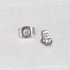 Suministro directo de fábrica, clavo de oreja de acero inoxidable, clavo de oreja de acero de titanio, tapón para los oídos, bola de pastel redonda, joyería de perforación, accesorios para clavos de oreja, venta al por mayor