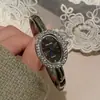 Reloj de Pulsera Retro de Diamantes con Diseño de Bañera para Mujer Anillo de Diamantes Dorado Diseño de Nicho Lujo Ligero Gama Alta