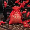 Bolsas de Brocado para Doces, Bolsas Decorativas, Bolsas para Doces, Bolsas da Sorte, Bolsas de Brocado, Bolsas para Presente no Atacado, Bolsas para Presente em Estilo Chinês, Envelopes Vermelhos para Doces de Casamento