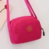 Bolsa transversal feminina bolsa de ombro mensageiro de lona moderna bolsa para mulheres de meia-idade e idosos bolsa de tecido Oxford de nylon bolsa pequena casual