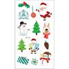 Adesivo de Tatuagem de Natal Novo Transfronteiriço Pronta Entrega Infantil Desenho Animado Festa de Feriado Papai Noel Boneco de Neve Adesivo à Prova d'Água