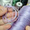Hilo de 15 Hilos de 0.7 mm Estilo Chino Borla Morandi Trenzado a Mano Cuerda de Mano Collar Cordón DIY