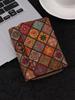 Bolso Clutch Multifuncional Bohemio Transfronterizo con Múltiples Ranuras para Tarjetas Billetera con Grano de Madera Bolso Literario para Damas Bolso para Tarjetas Bolso Pequeño de PU
