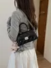 Bolso con Patrón de Diamantes para Mujer 2025 Modelo Nuevo Bolso de Alta Gama de Gran Capacidad Bolso con Cadena para el Hombro Bolso Cruzado Bolso Cuadrado Pequeño