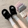 Calcetines de Cachemira de Color Sólido para Mujer de Caña Media Moda Copo de Nieve Otoño e Invierno Engrosados Cálidos Estilo Japonés Vintage Calcetines de Lana
