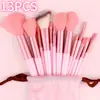 Set Completo de 13 Brochas de Maquillaje Herramientas Profesionales para Piel Mixta, Kit Definitivo para Principiantes y Profesionales, Regalo de Navidad Perfecto