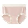 Calzones de Algodón 95% para Mujer 7A Entrepierna Antibacteriana Cintura Media Cómodos de Algodón Transpirables Invisibles de Algodón Puro Ropa Interior para Mujer