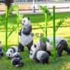 Lámpara LED con forma de oso de anime, lámpara LED luminosa con forma de árbol de bambú y forma de animal.
