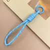 Cordão Colorido Novo para Celular Transfronteiriço, Corda Trançada Feita à Mão, Chaveiro para Capa de Celular DIY, Alça Destacável Anti-Perda para Garrafa de Água