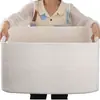 Cesta de Roupas Sujas de Corda de Algodão Estilo Europeu Cesta Grande para Roupas Sujas Doméstica Cesta de Armazenamento para Utensílios Quarto Cesta de Armazenamento para Brinquedos de Bebê