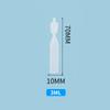 Botella de Solución Salina de 5 ml, Botella de Solución para Enjuague Desechable de 10 g, Botella Muestreadora de Tubo Suave de Plástico, Botella de Solución de Limpieza Desechable de 30 ml