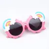 Gafas de Sol para Niños Nuevas de Silicona Polarizadas Protección UV 3-8 Años Niños y Niñas Nube Arcoíris Gafas de Moda