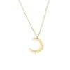 Collar Emanco Europeo y Americano de Acero Inoxidable para Mujer Colgante en Forma de Luna Cadena Clavicular Joyería Producto Nuevo Transfronterizo Venta al por Mayor