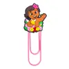 Moana Clip de Papel Grande Suministros de Oficina Clip de Papel Creativo Lindo Aguja en Forma de U Dibujo Animado de PVC Marcador de Páginas Colorido