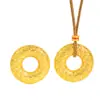 Wei Xue Mesmo Estilo Ouro Areia Acessórios Diy Filamento Moeda Fivela Segura Pingente Moeda Antiga Colar Corrente de Lã Leve Luxo Mulheres