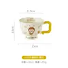 Taza de Cerámica Auténtica de Chibi Maruko-Chan para Uso Doméstico, Taza Linda de Dibujos Animados para Café, Leche, Desayuno, Disponible para Dropshipping
