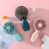 Mini ventilador portátil de bolso USB para uso externo, ideal para escritório, dormitório ou mesa.