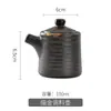 Conjunto de 3 Peças de Garrafa de Condimento Cerâmica Retrô Estilo Chinês e Pote de Óleo, Conjunto de Caixa de Temperos, Combinação de Potes de Pimenta, Garrafa de Óleo, Pote de Sal