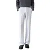 Colección Otoño 2026: Pantalones casuales de corte recto y caída fluida, resistentes a las arrugas, adecuados para un estilo business casual y para el uso diario, y diseñados para crear un efecto adelgazante para hombres.
