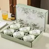 Muguet vajilla de cerámica evento de apertura transfronteriza exposición pequeño tazón de regalo al por mayor juego de tazones de regalo de recuerdo obsequio
